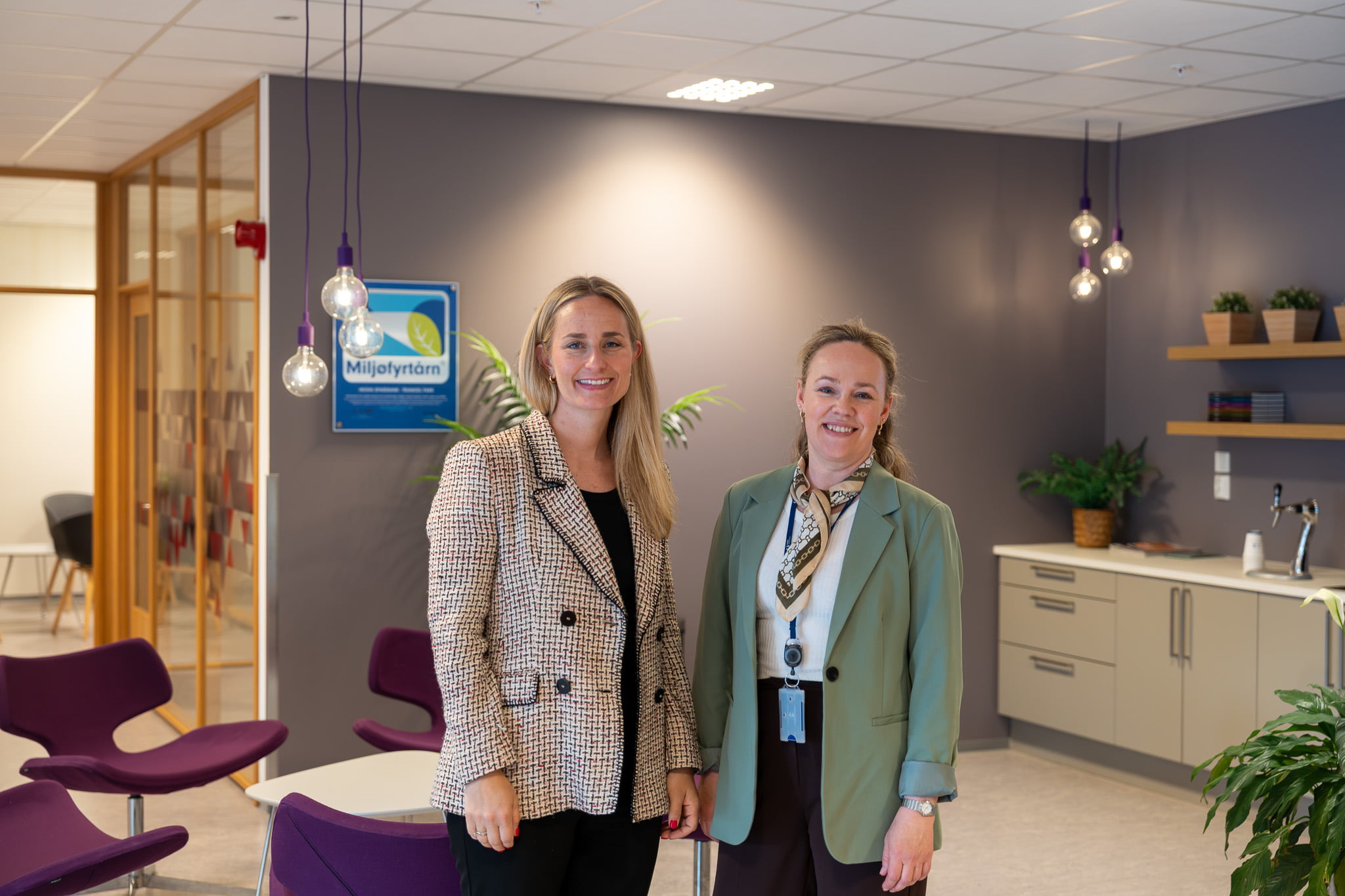 Erika fra Eika Kapitalforvaltning og Marthe Balstad fra Hegra Sparebank