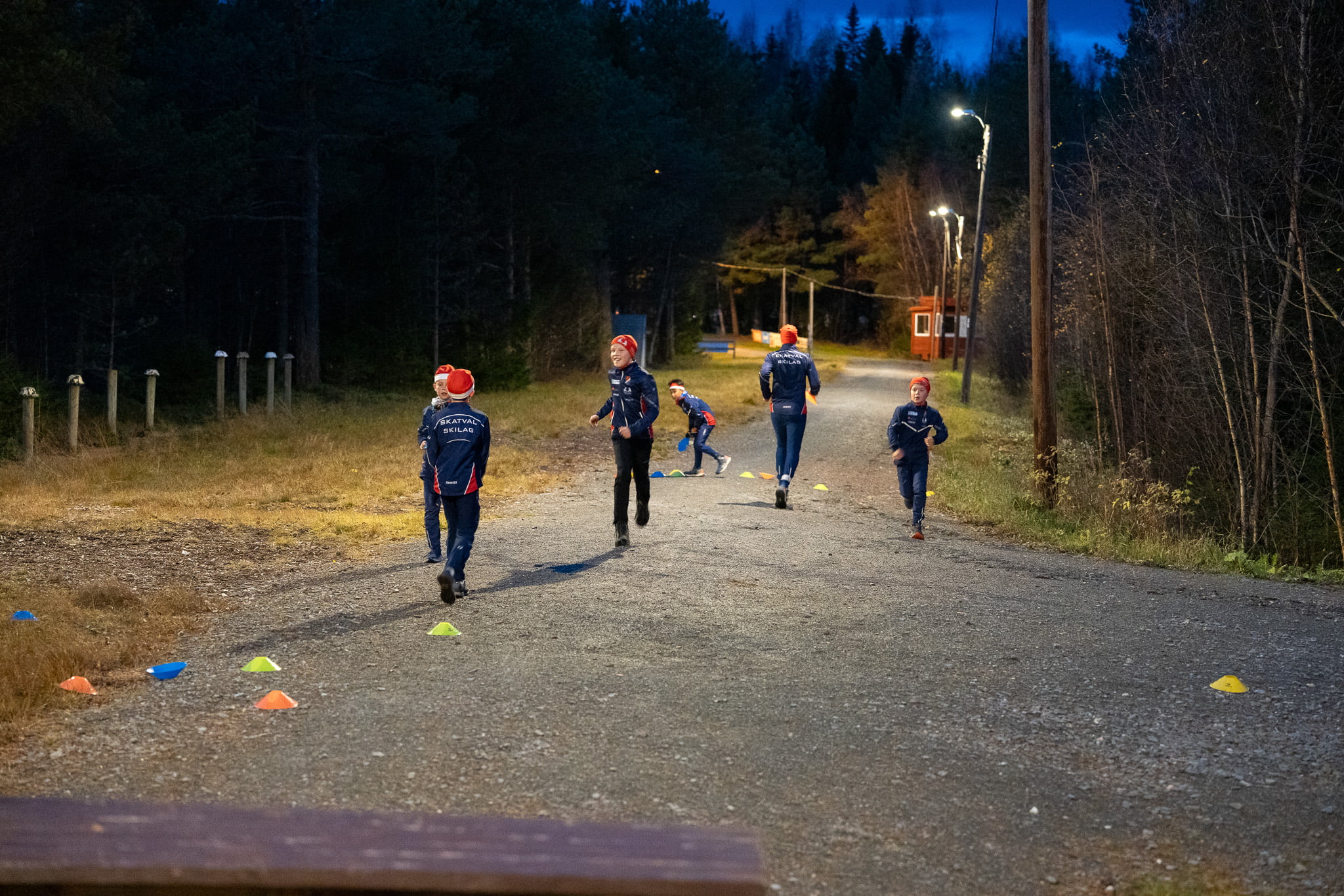 Skatval skiskyterlag trener i Klempen